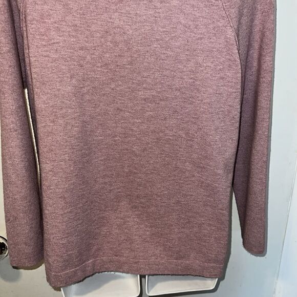SOFT SURROUNDINGS Dusty Mauve Super Soft Hooded Sweater-XS - Picture 6 of 8